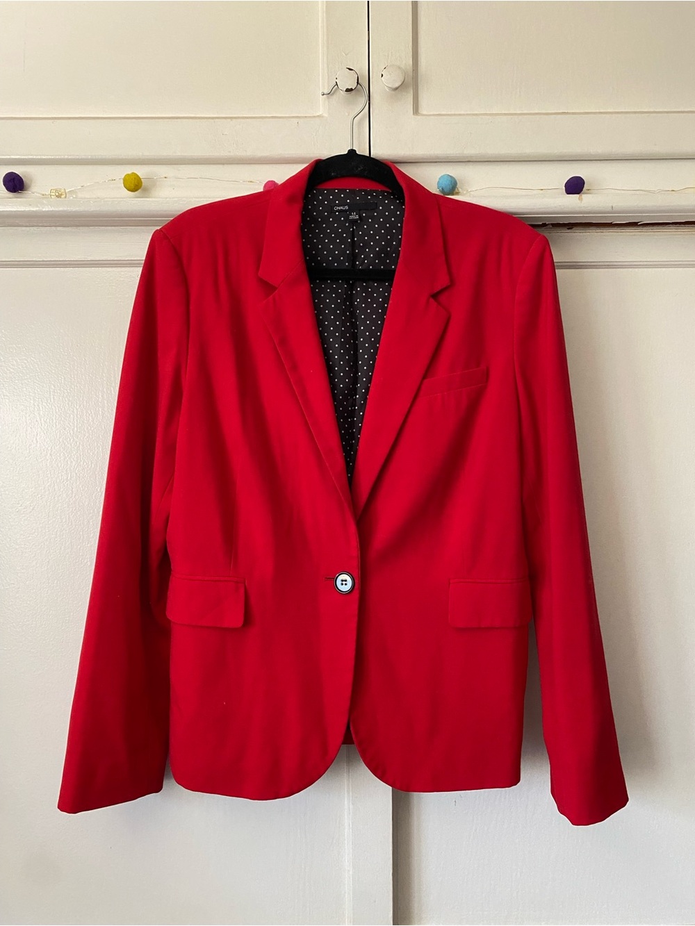 Chaus Red Women's Single-Button Blazer